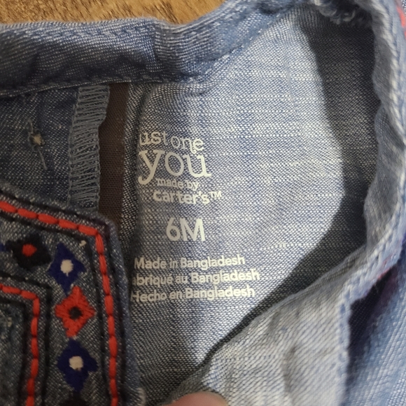 Embroidered Denim Dress - Picture 4 of 6